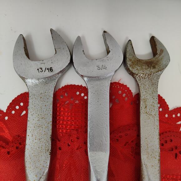 3X Snap On Tools OH Alignment Wrench 11/16 3/4 13/16” Vtg Underlined - Picture 6 of 8